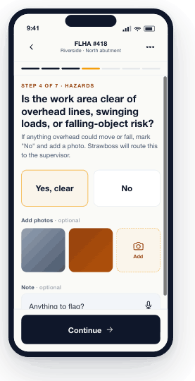FLHA inspection question